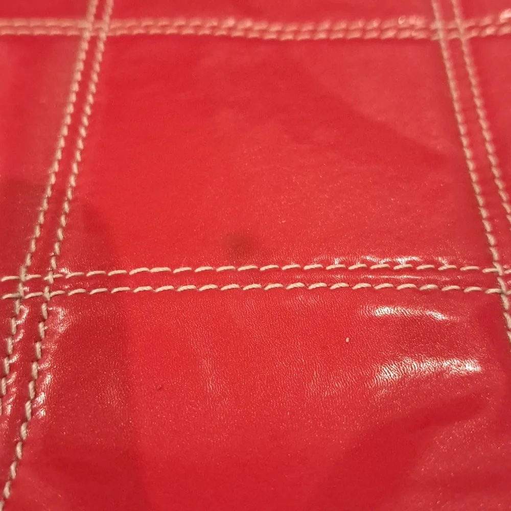 Prada Red Leather Tote - Picture 6 of 8